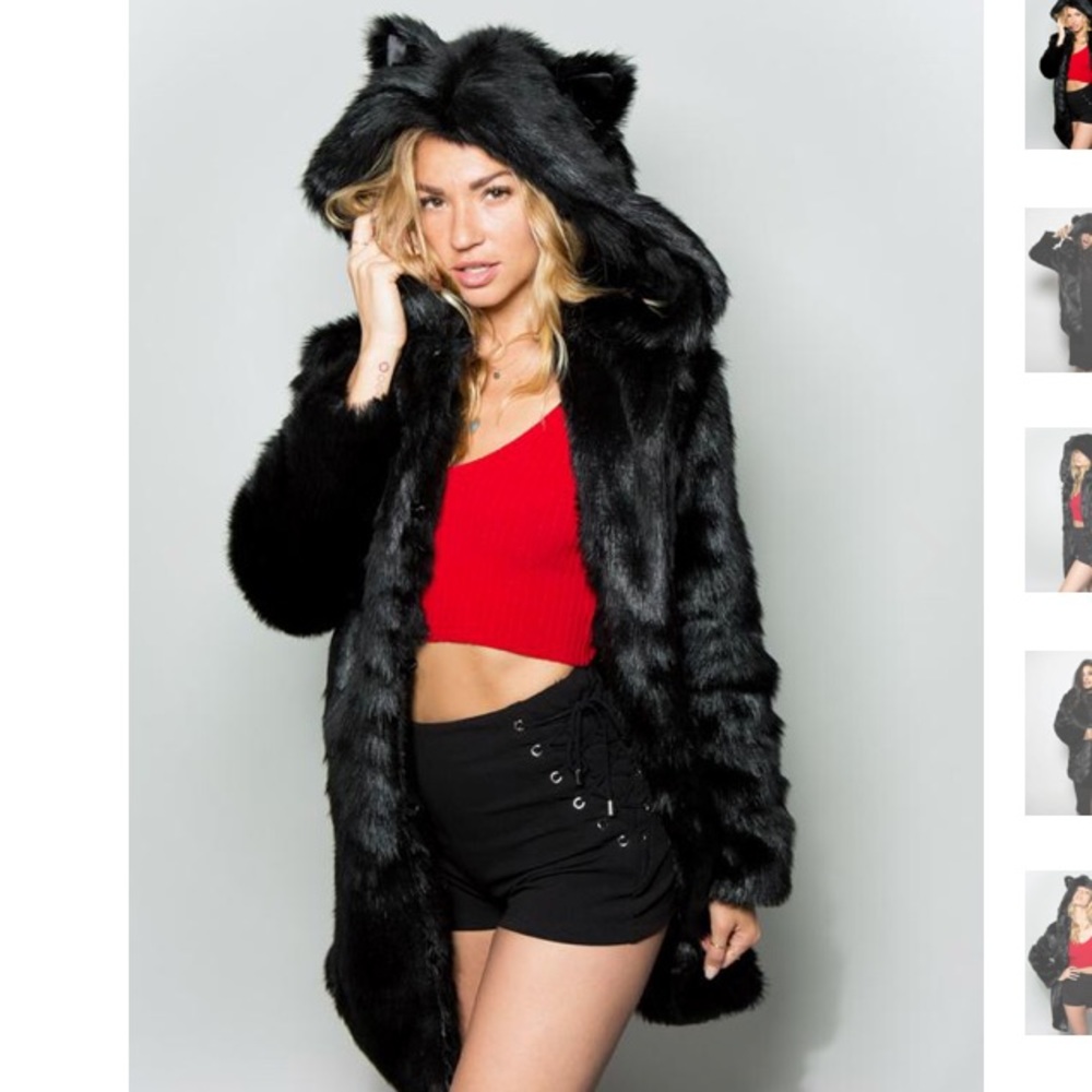 SOLD~ Black Spirithood Jacket🖤